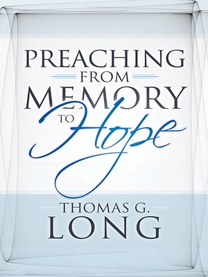cover image of Preaching from Memory to Hope